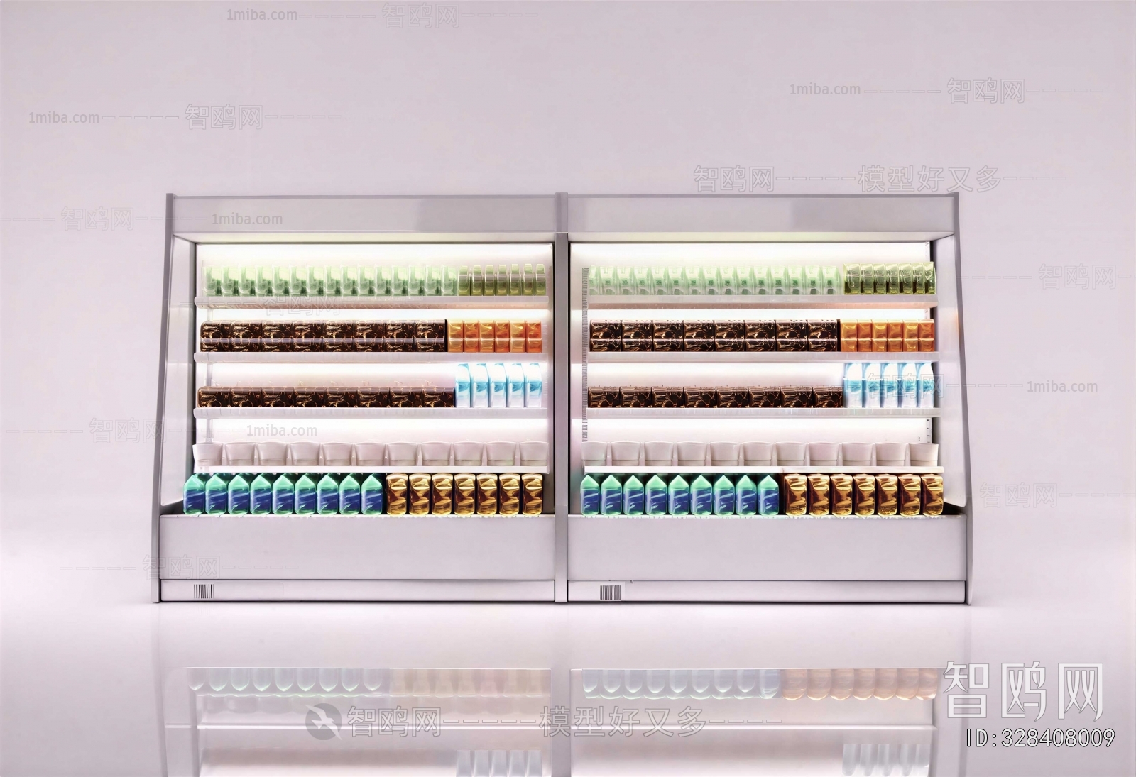 Modern Supermarket Shelf