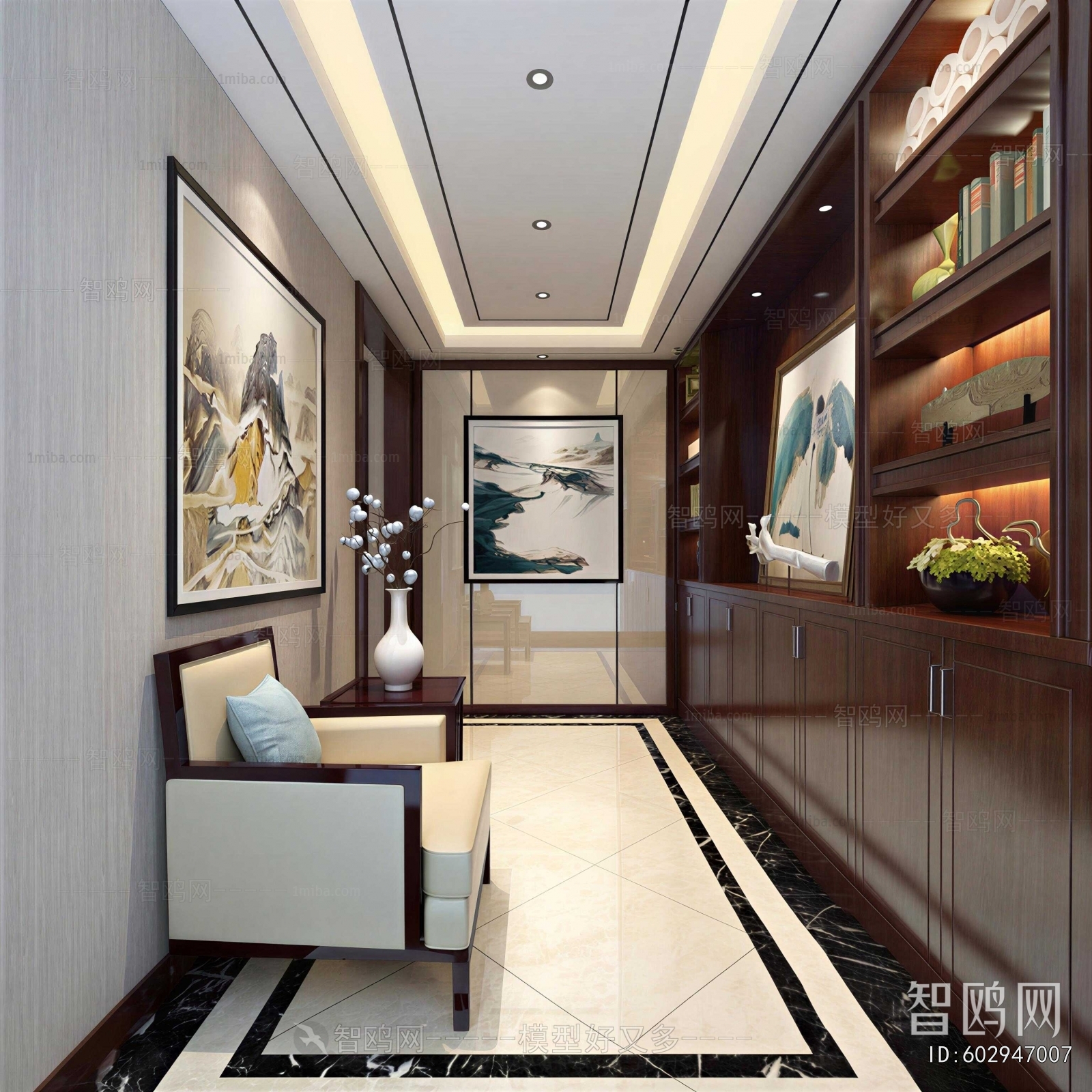 New Chinese Style Hallway