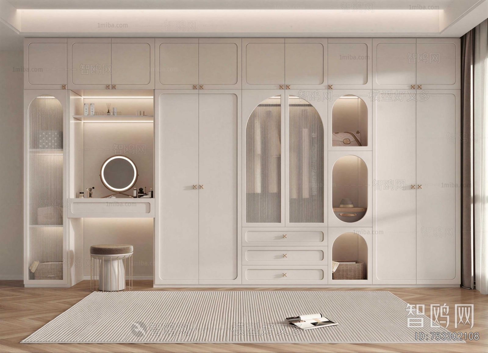 French Style Clothes Storage Area
