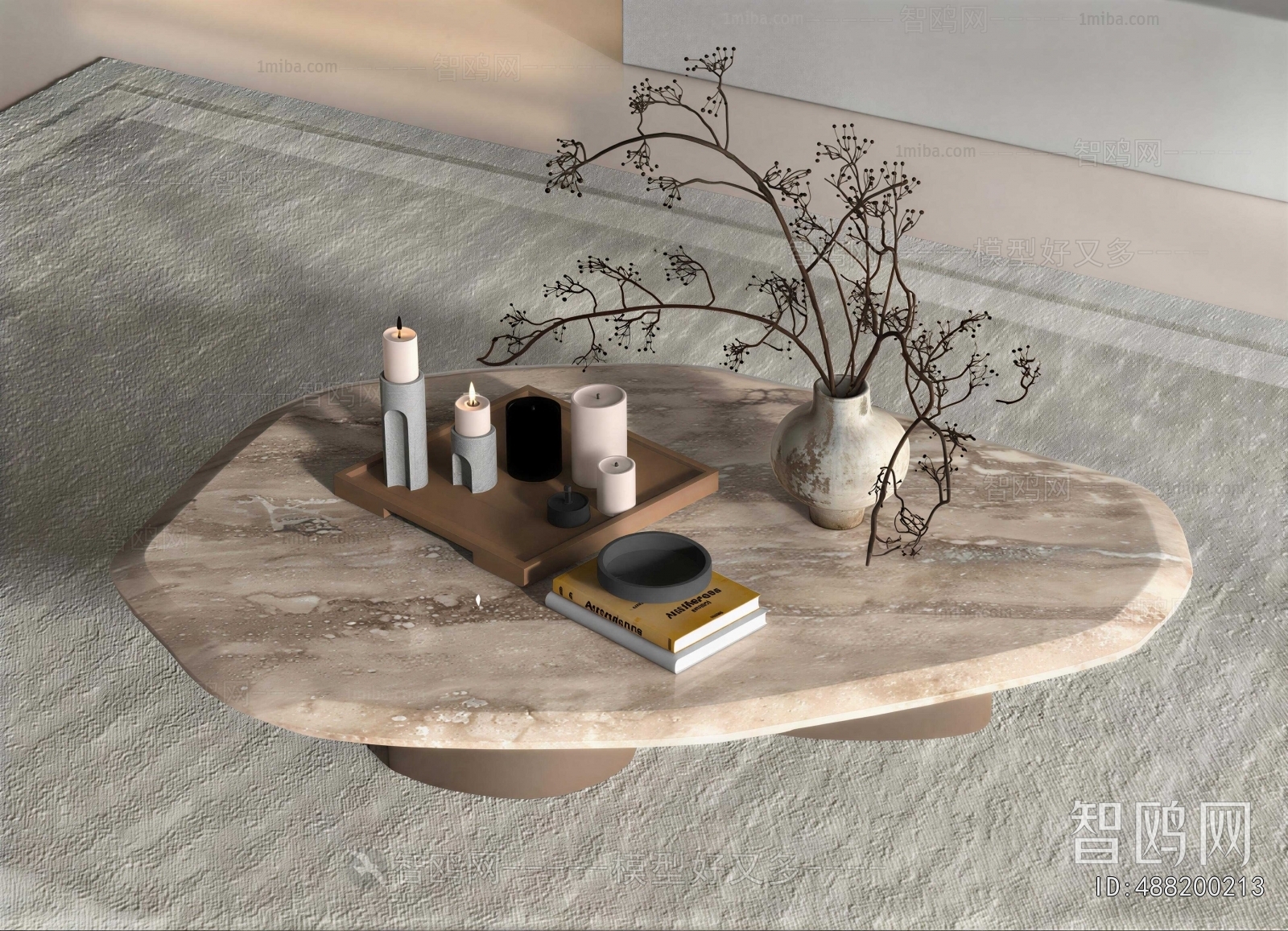 Wabi-sabi Style Coffee Table