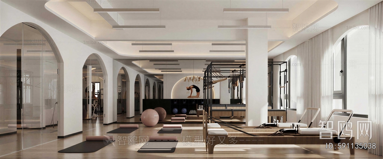 Modern Yoga Room