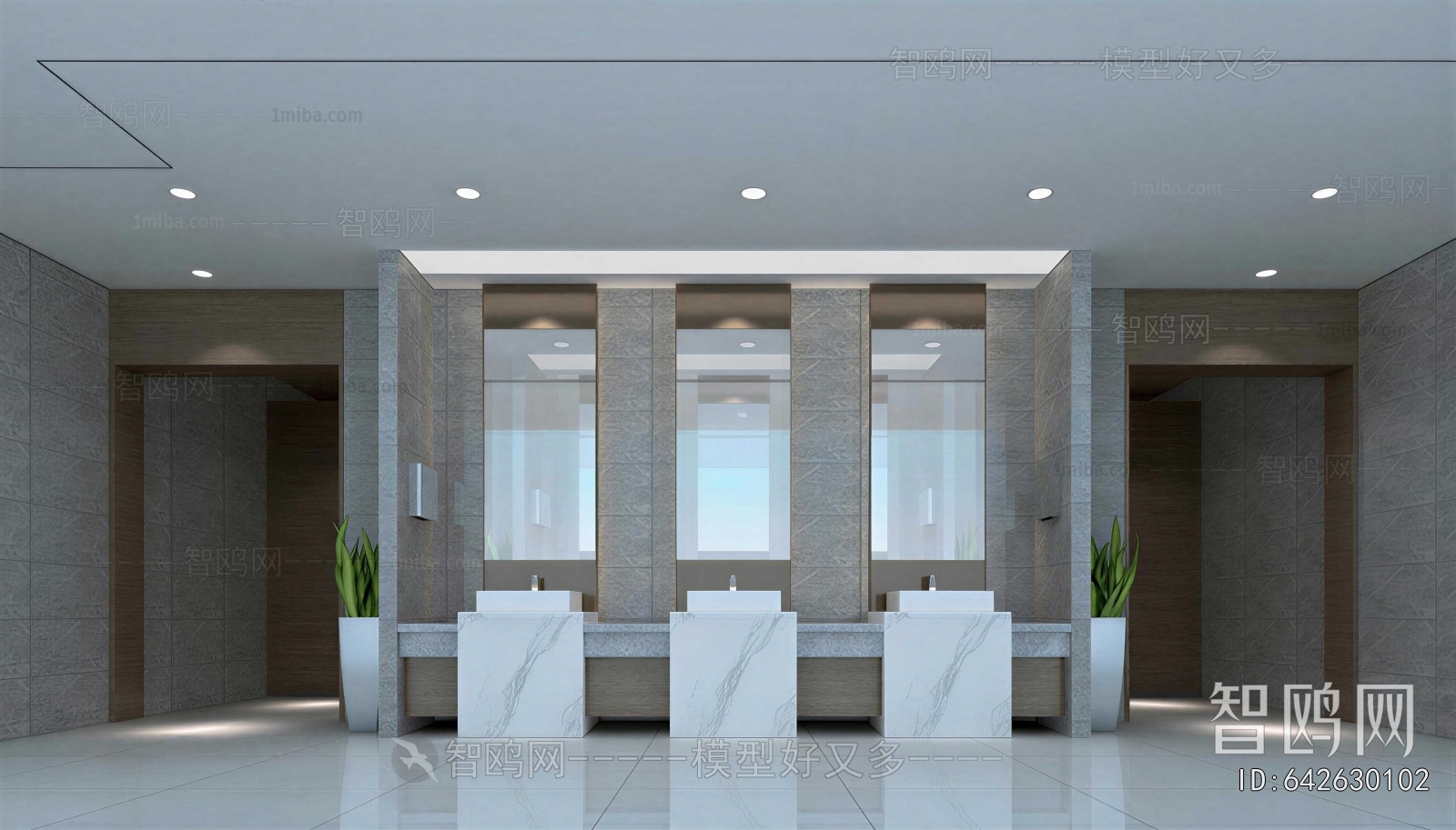 Modern Public Toilet