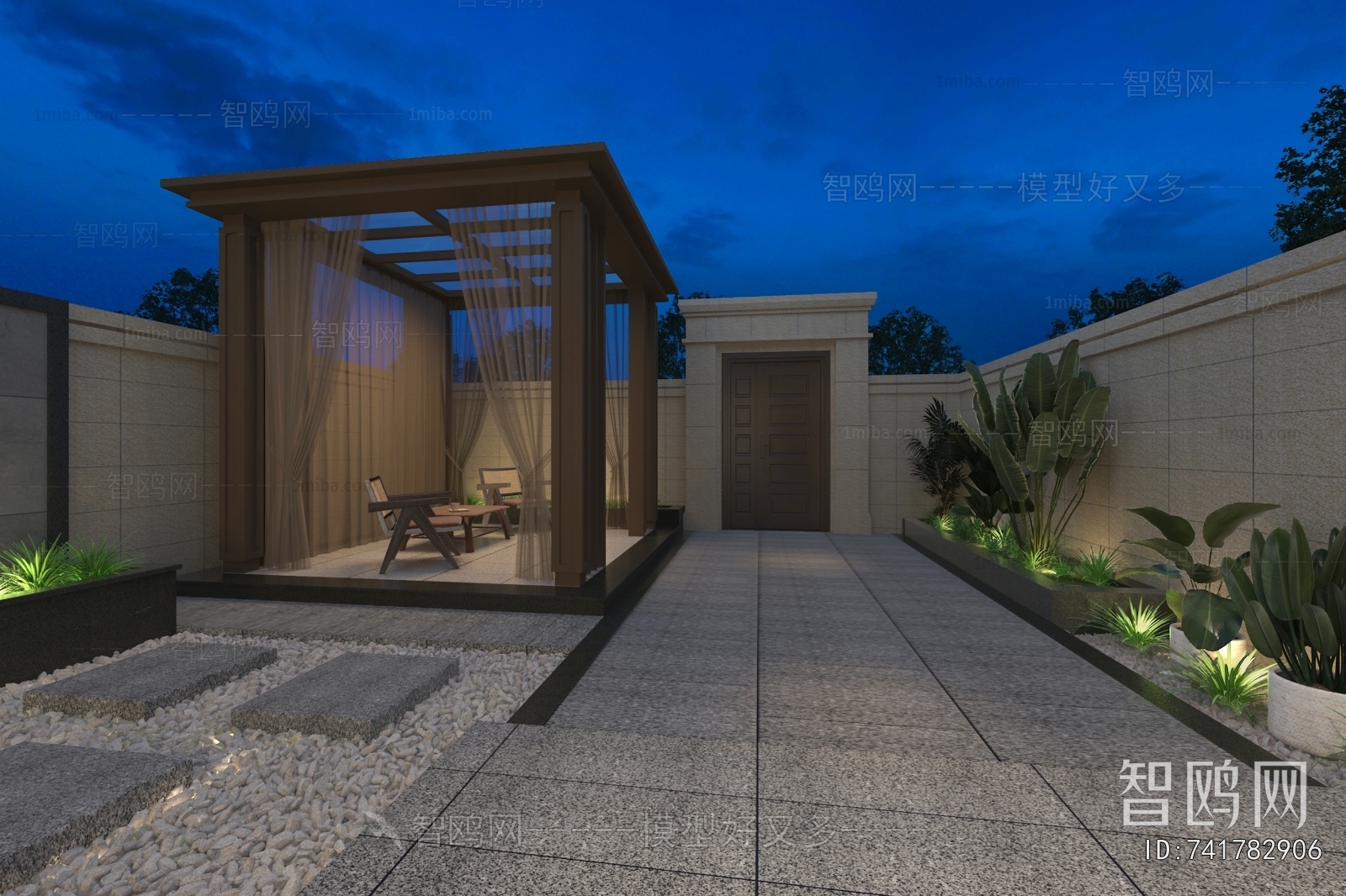 New Chinese Style Courtyard/landscape
