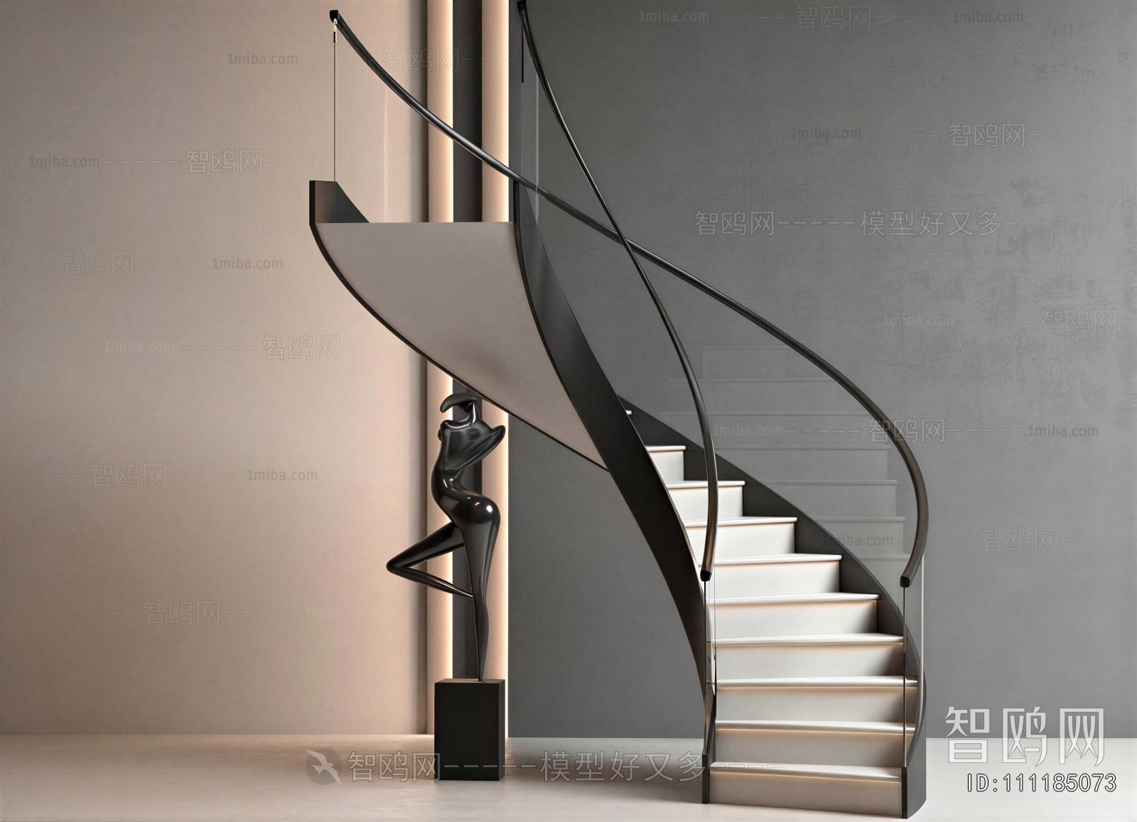 Modern Rotating Staircase