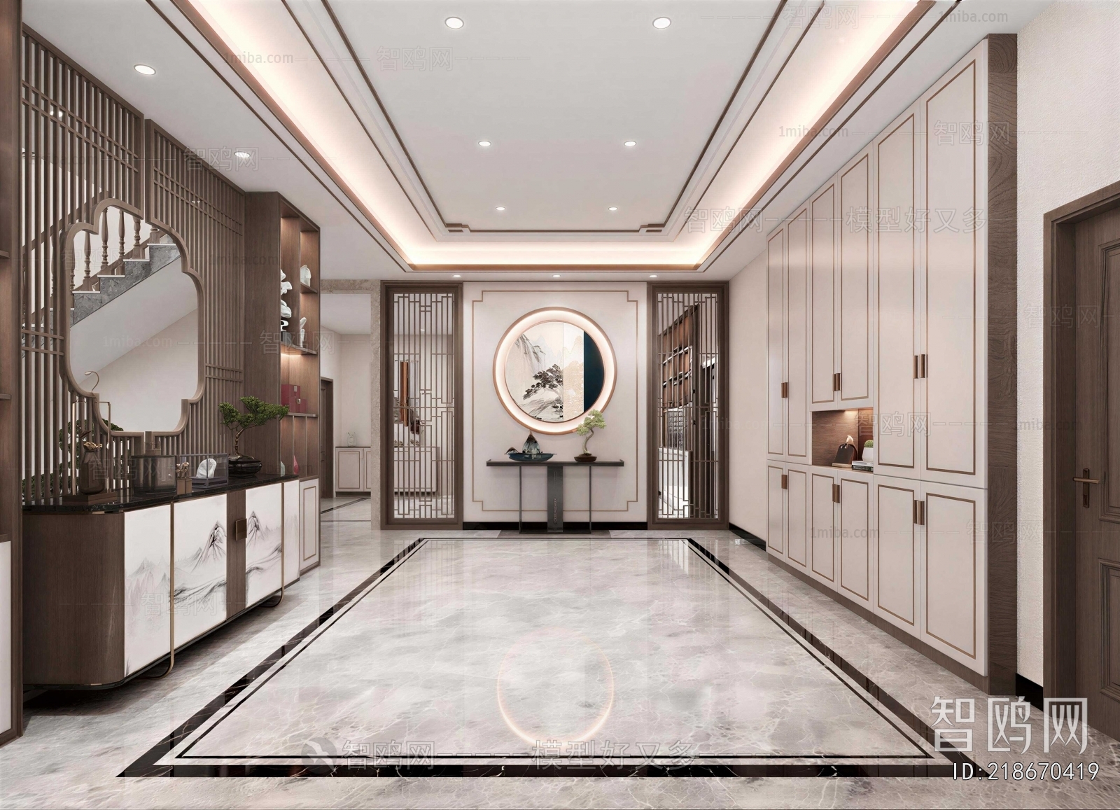 New Chinese Style Hallway