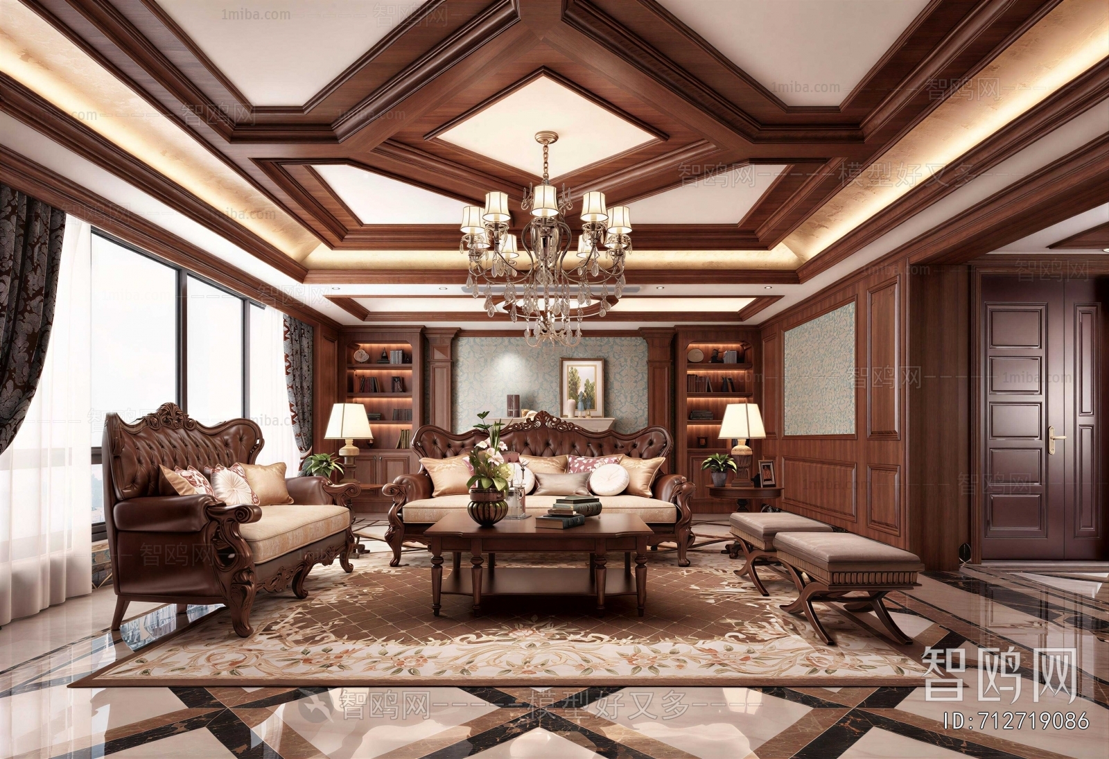 American Style A Living Room