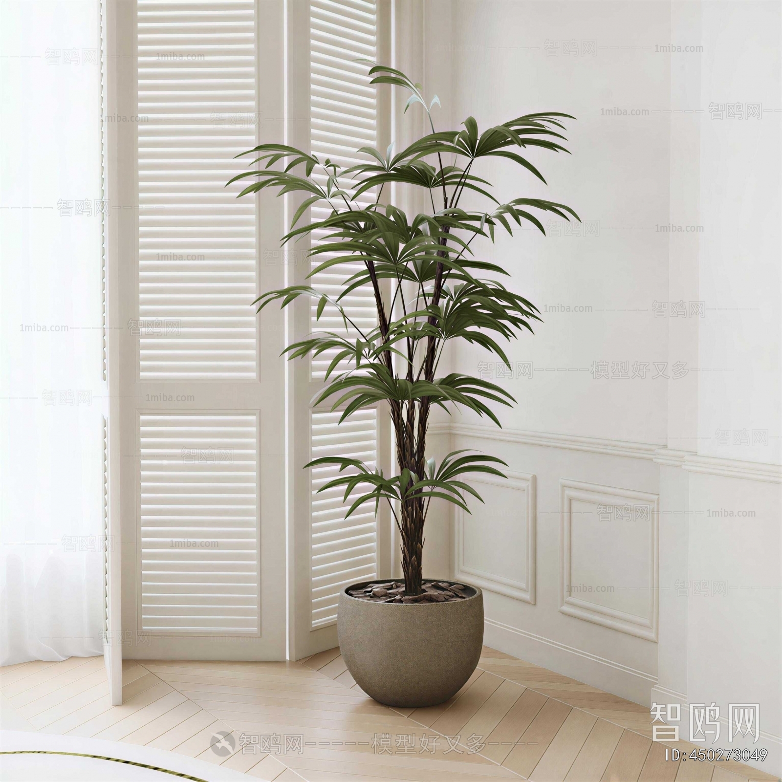 Modern Ground Green Plant Potted Plants