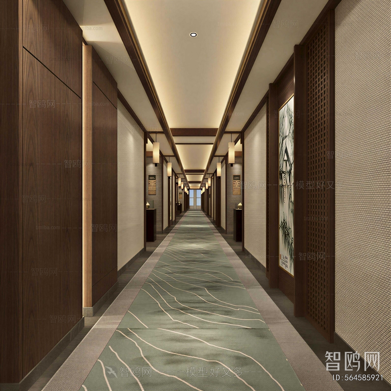 New Chinese Style Corridor