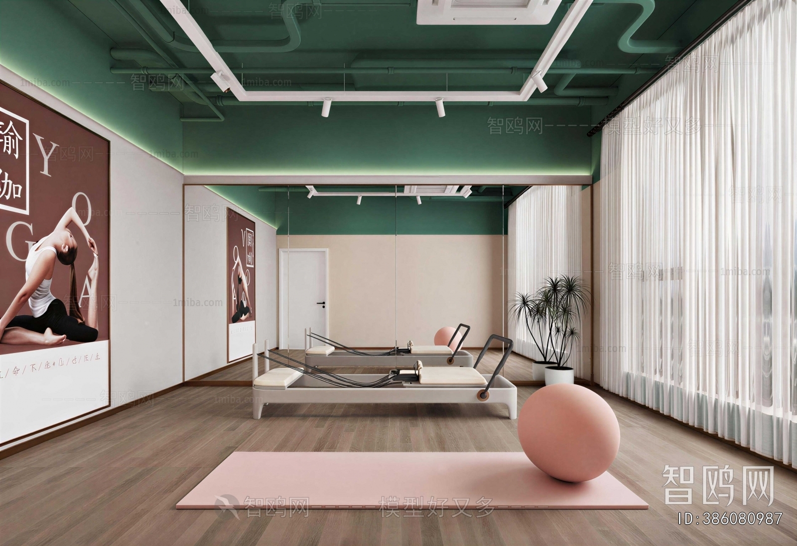 Modern Yoga Room