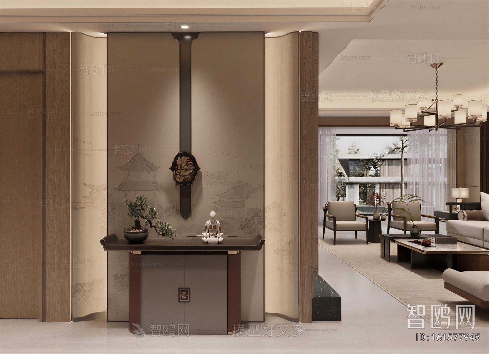 New Chinese Style Hallway