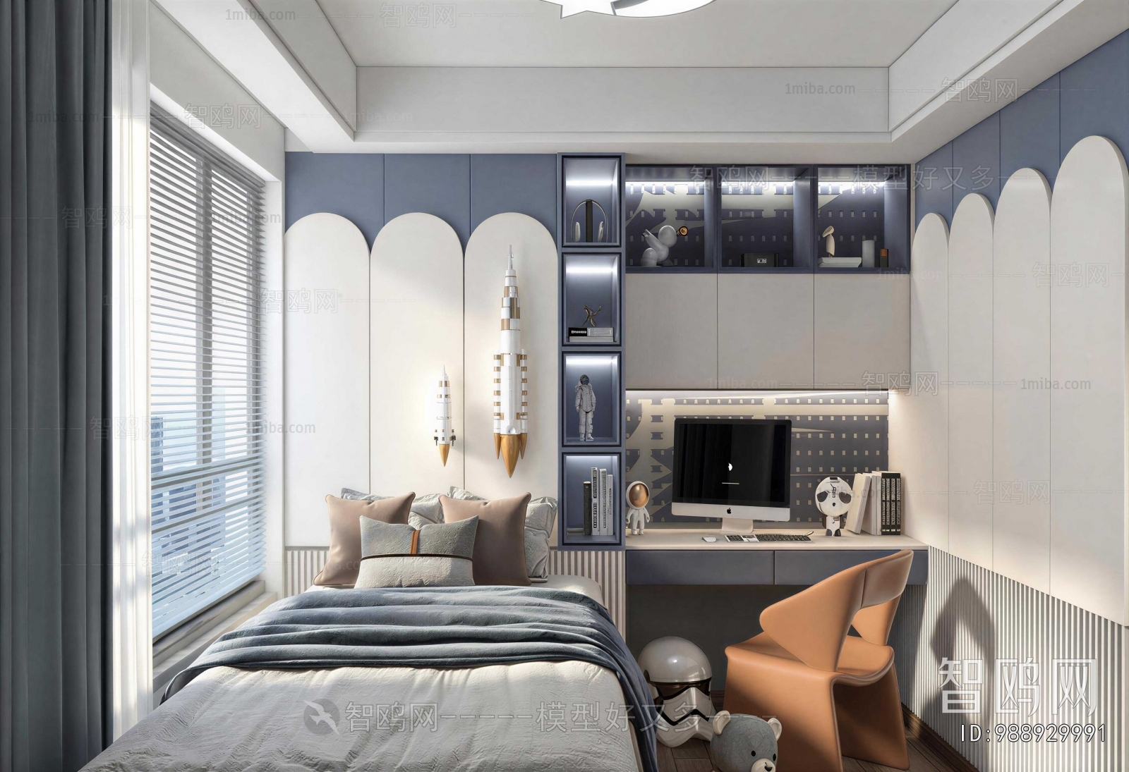Modern Boy's Room And Son's Room