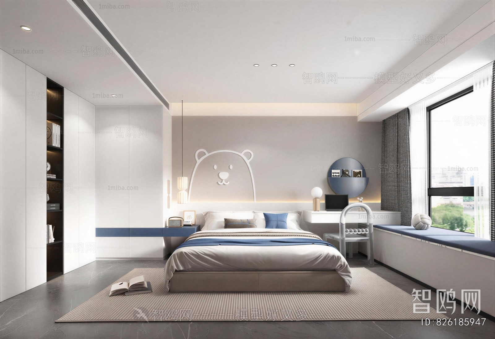 Modern Boy's Room And Son's Room