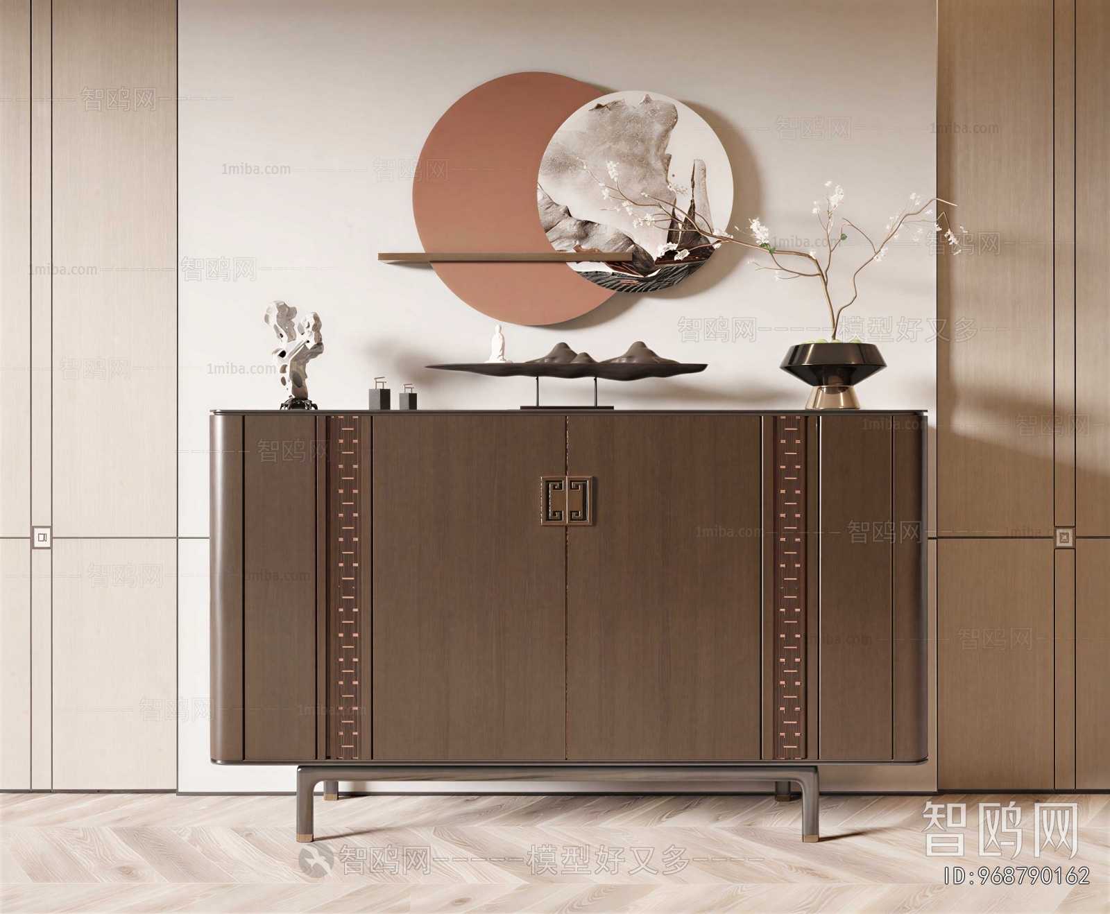 New Chinese Style Entrance Cabinet