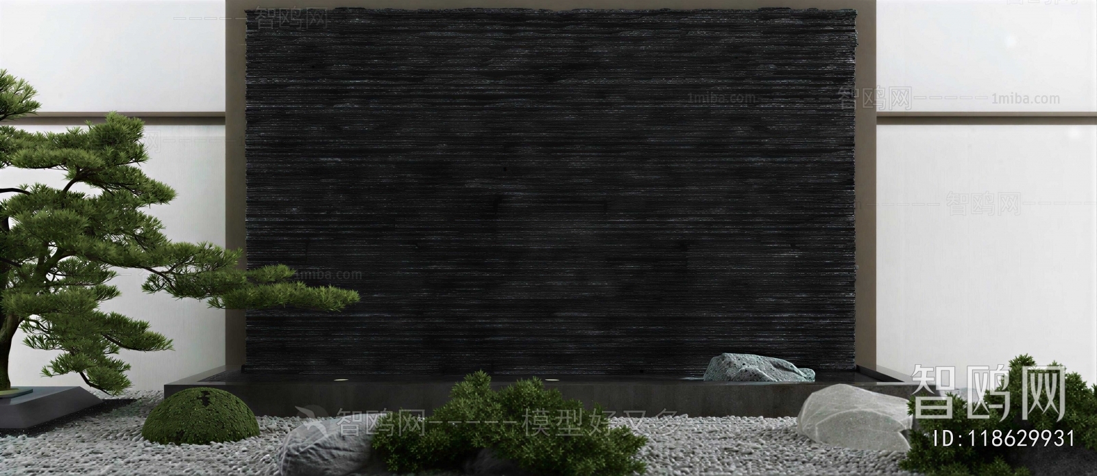 New Chinese Style Rockery Waterscape