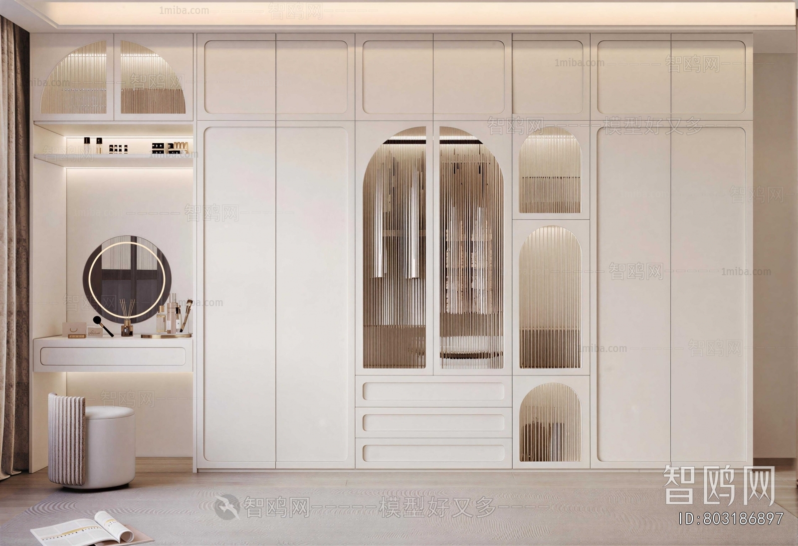 French Style Clothes Storage Area