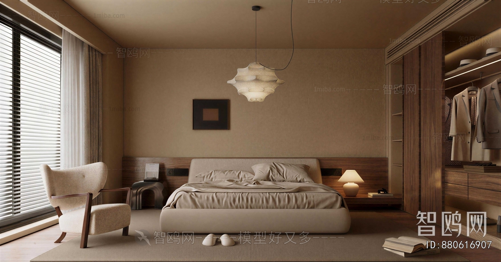 Wabi-sabi Style Bedroom