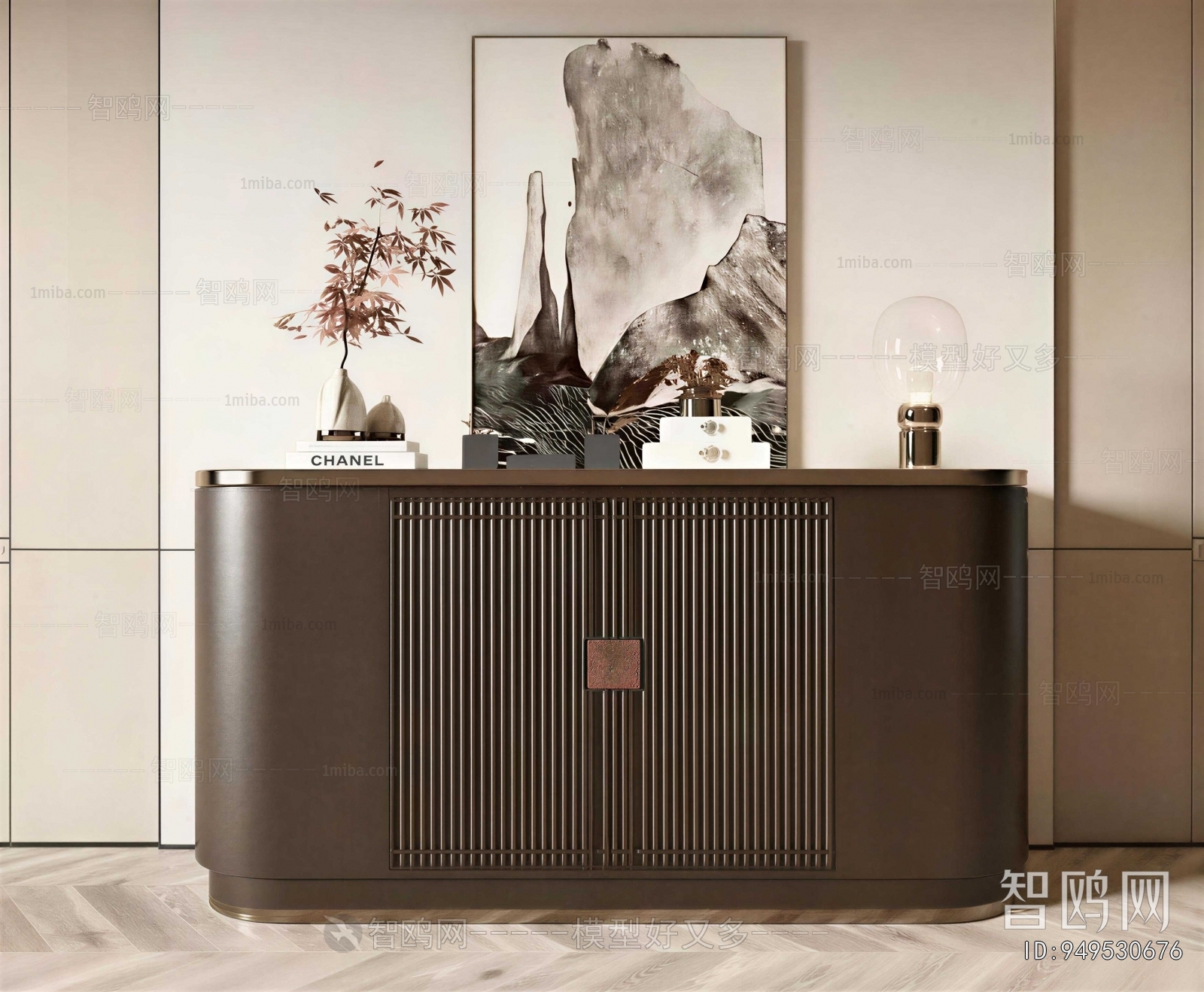 New Chinese Style Entrance Cabinet