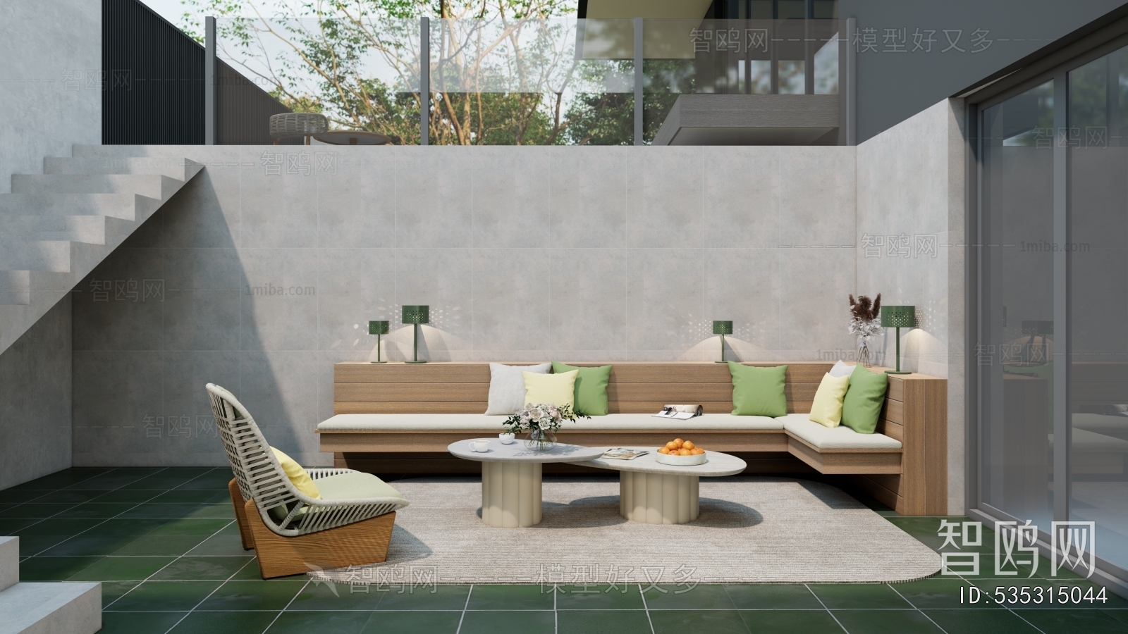 Modern Courtyard/landscape