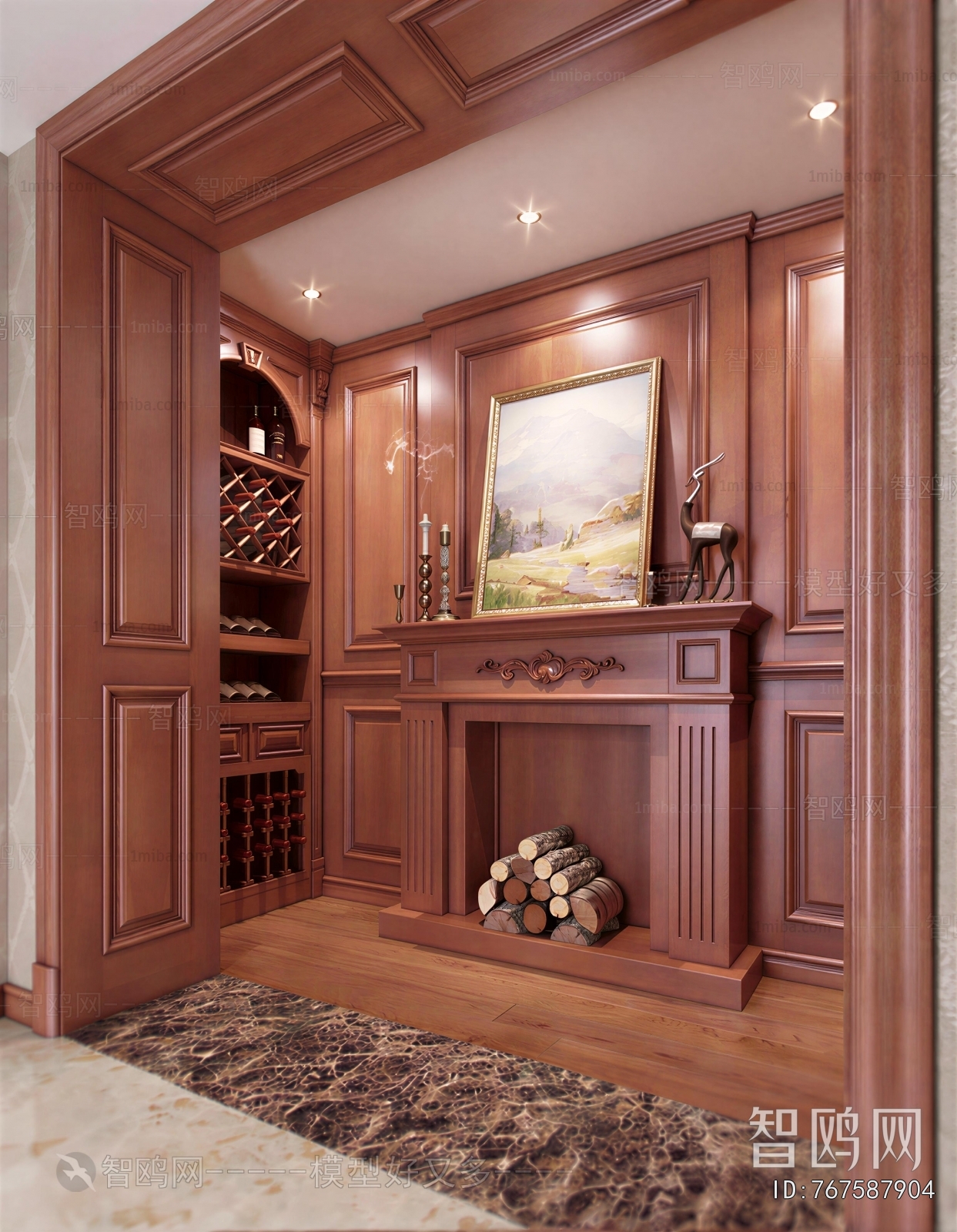 American Style Fireplace