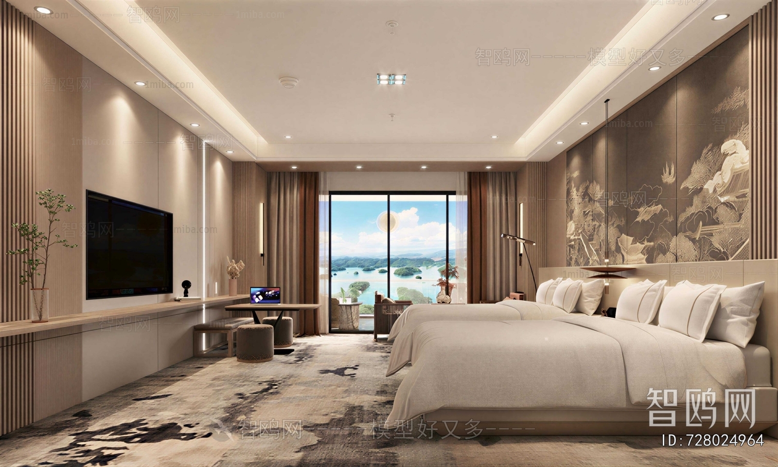 New Chinese Style Guest Room