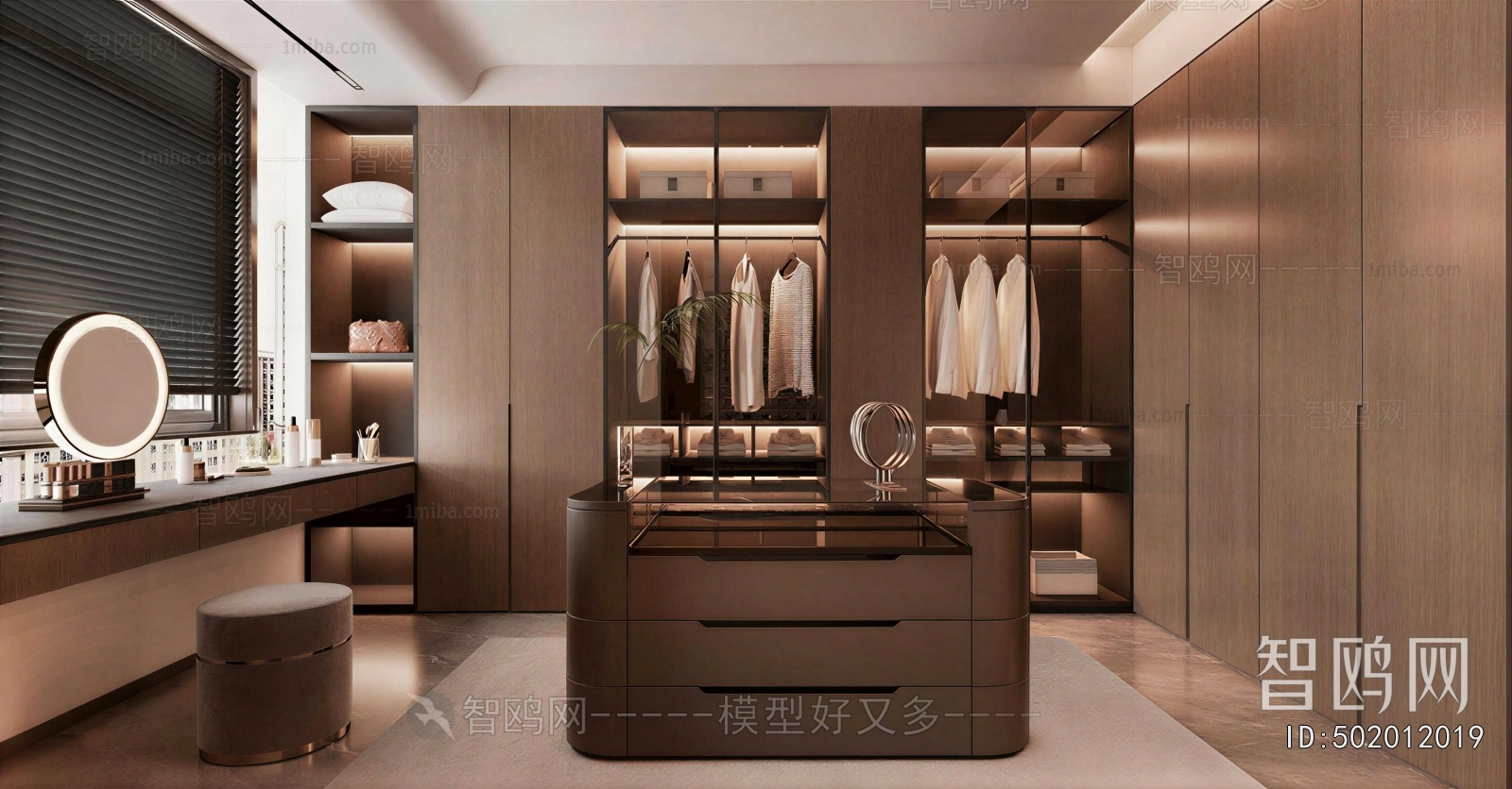 Modern Clothes Storage Area
