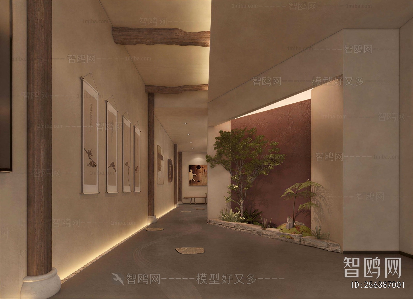 Wabi-sabi Style Club Space