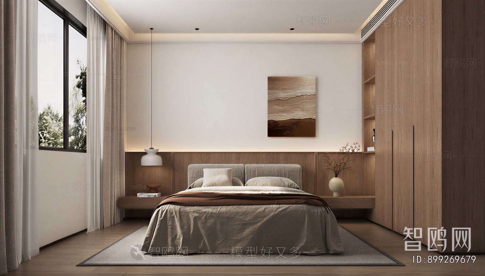 Wabi-sabi Style Bedroom