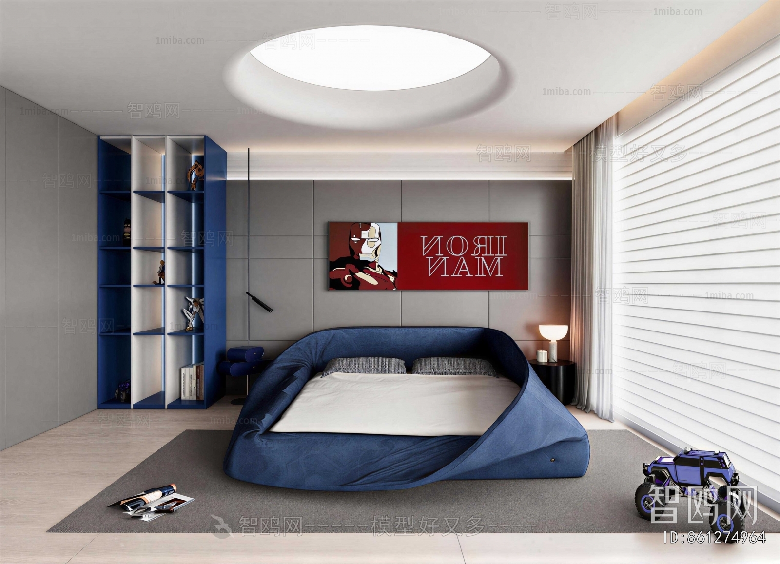 Modern Boy's Room And Son's Room