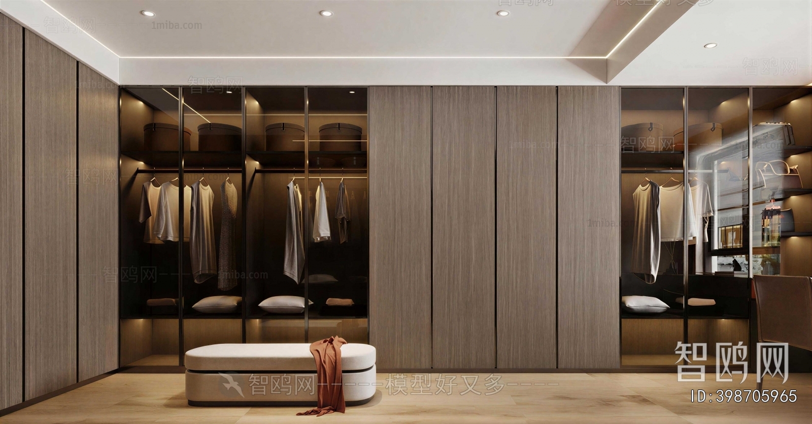 Modern Clothes Storage Area