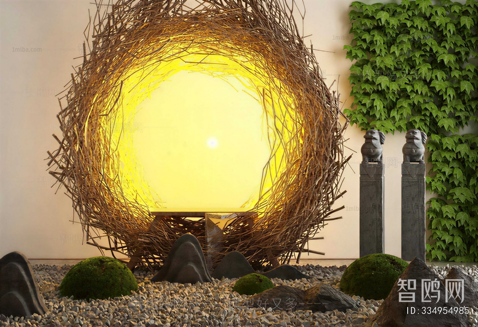 New Chinese Style Plant Landscaping