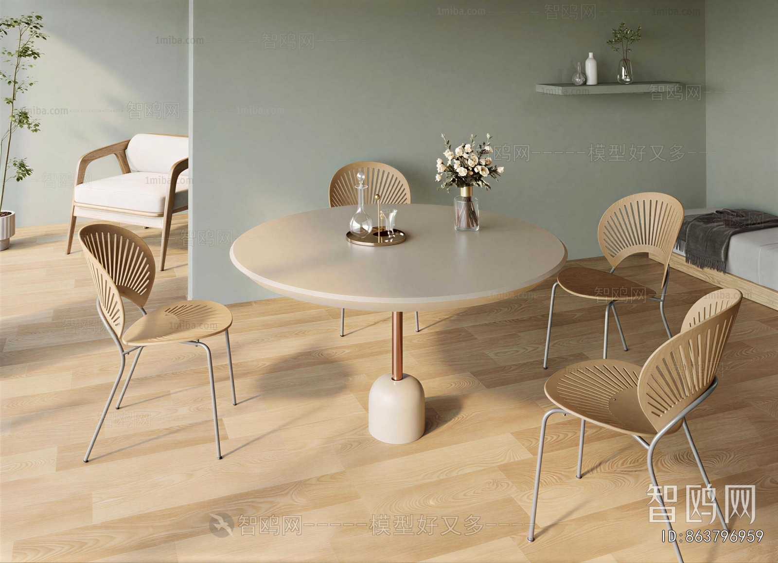 Modern Leisure Table And Chair