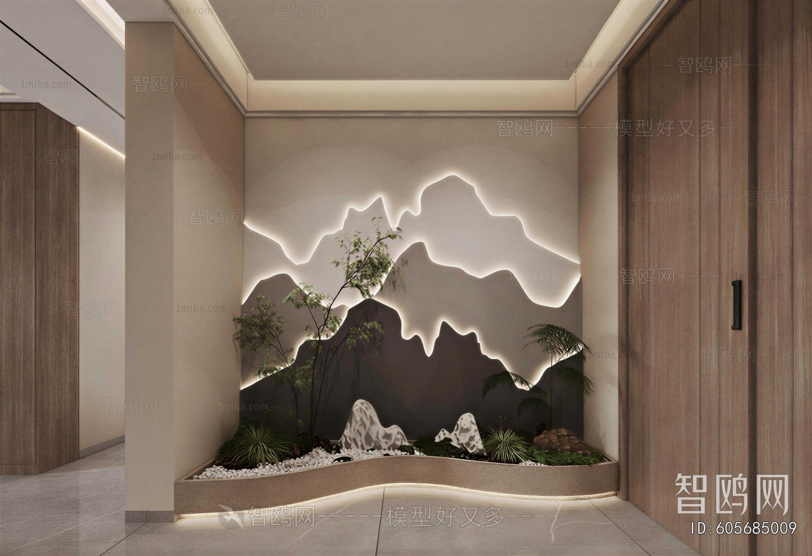 New Chinese Style Plant Landscaping