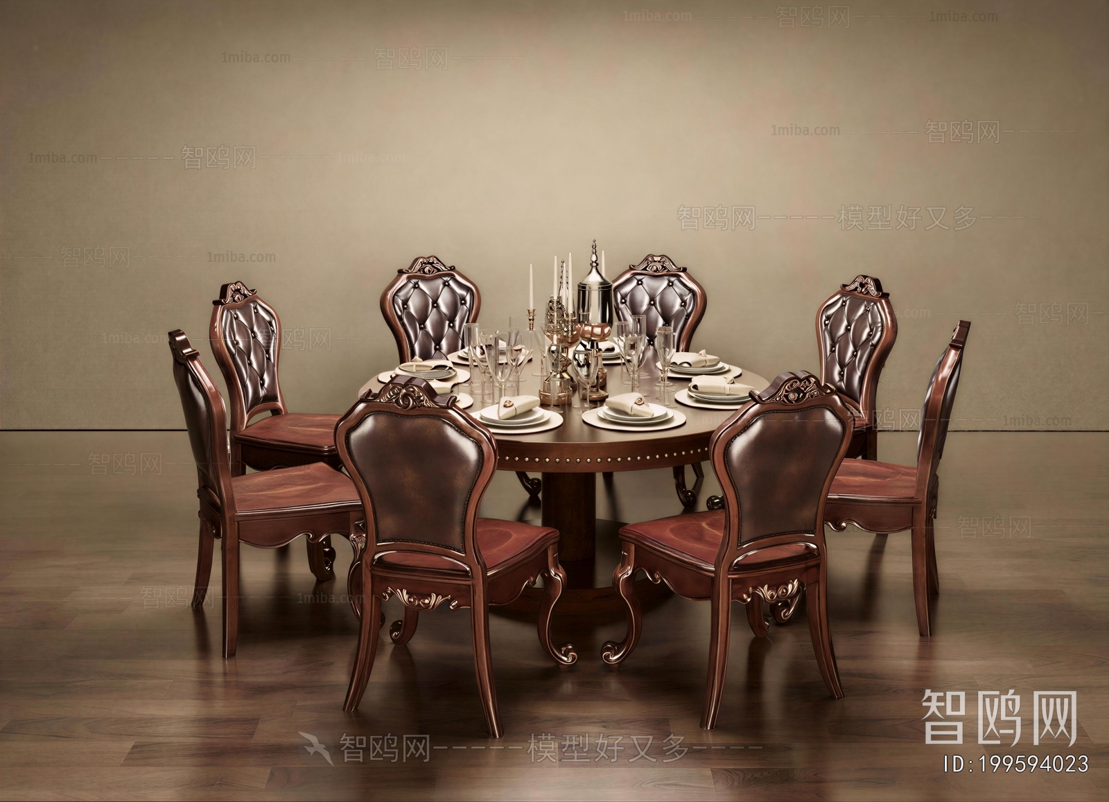 European Style Dining Table And Chairs