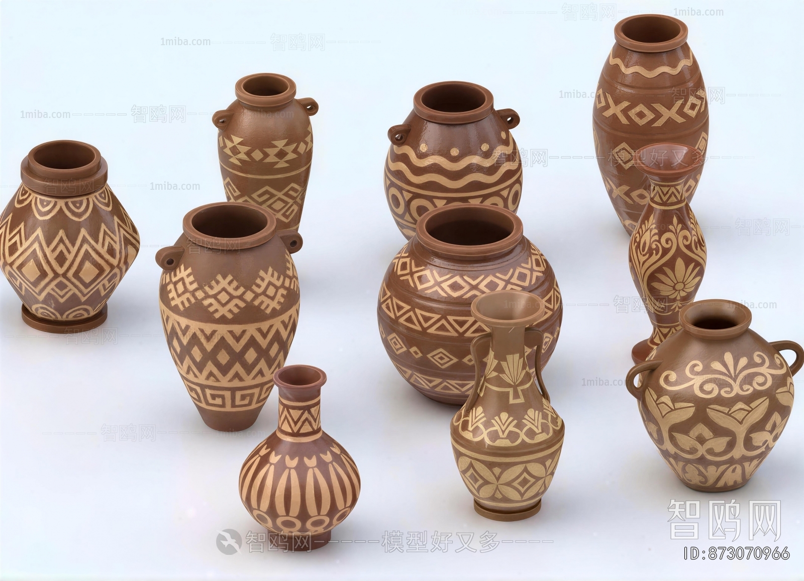 Wabi-sabi Style Clay Pot