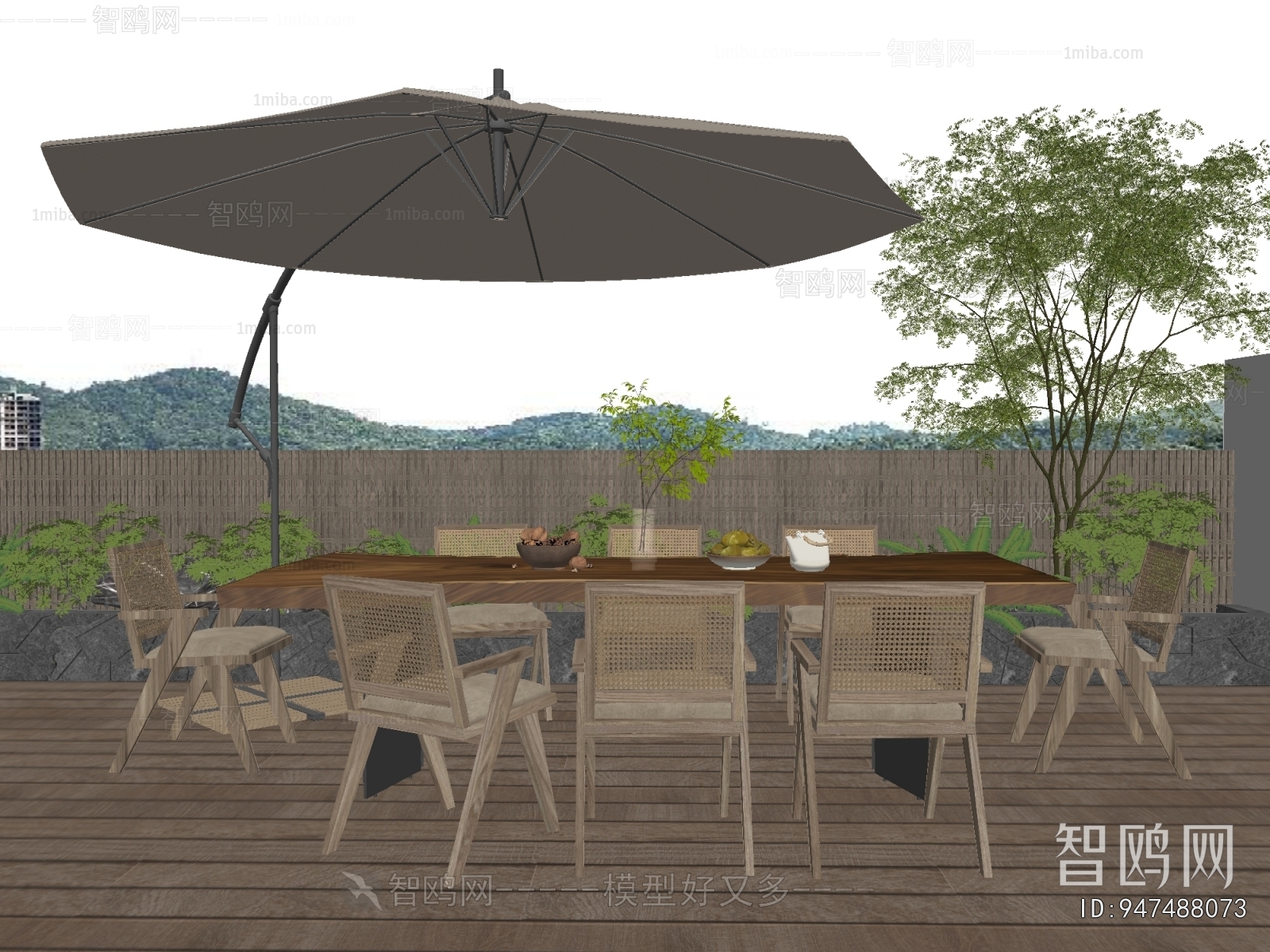 Wabi-sabi Style Outdoor Tables And Chairs