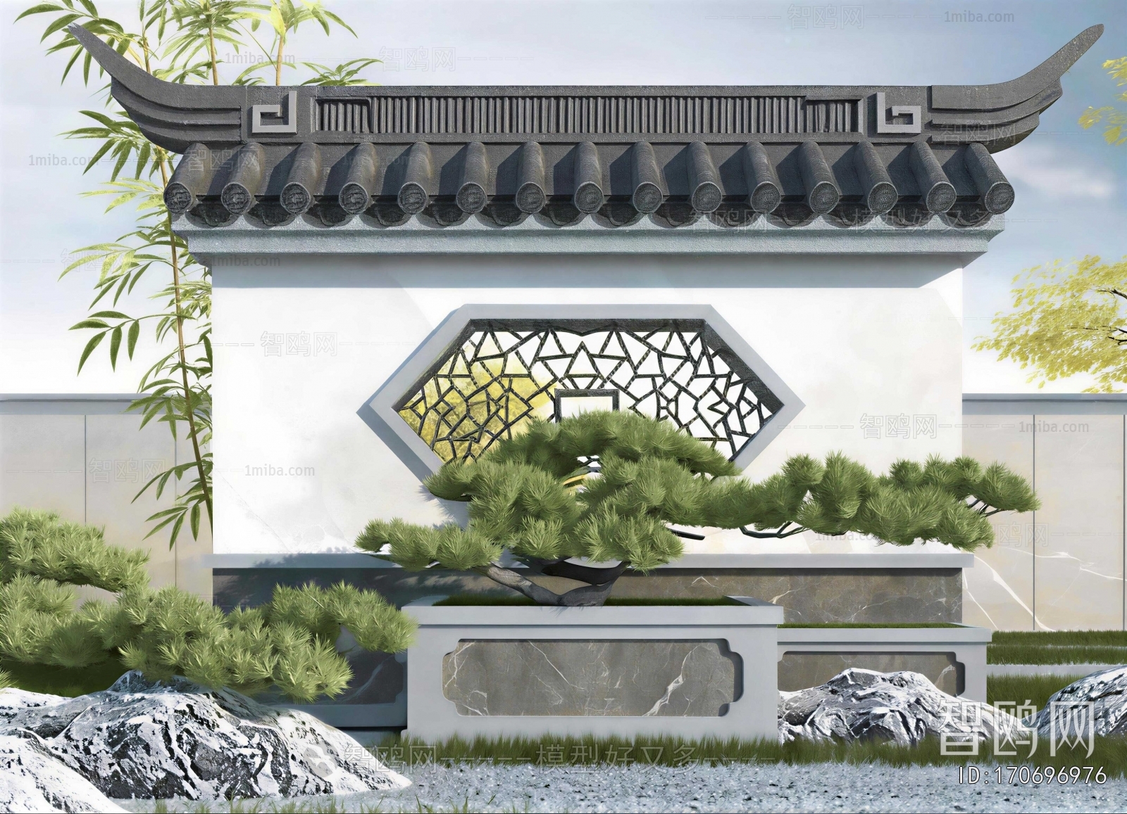 Chinese Style Landscape Wall