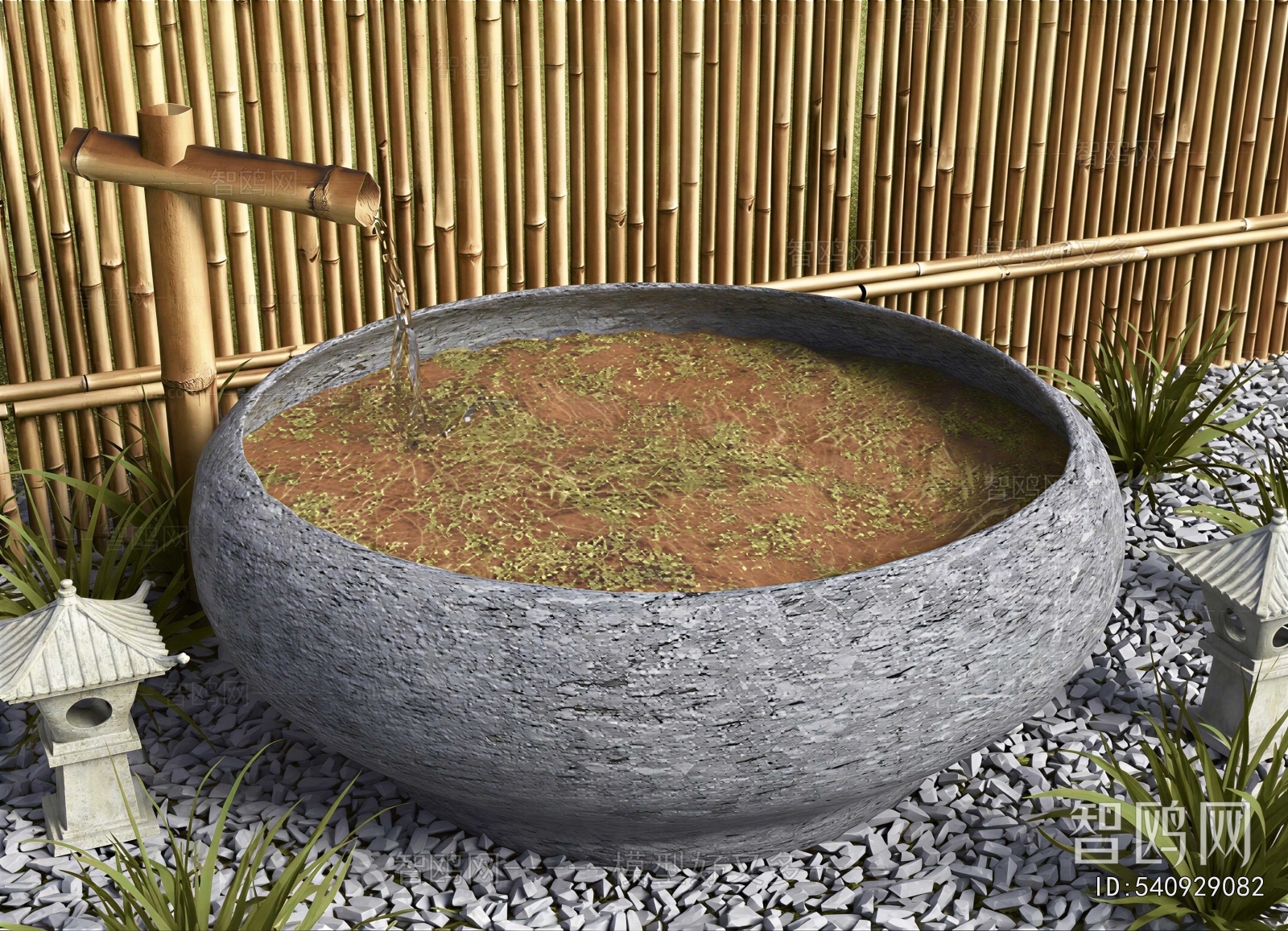 Japanese Style Rockery Waterscape