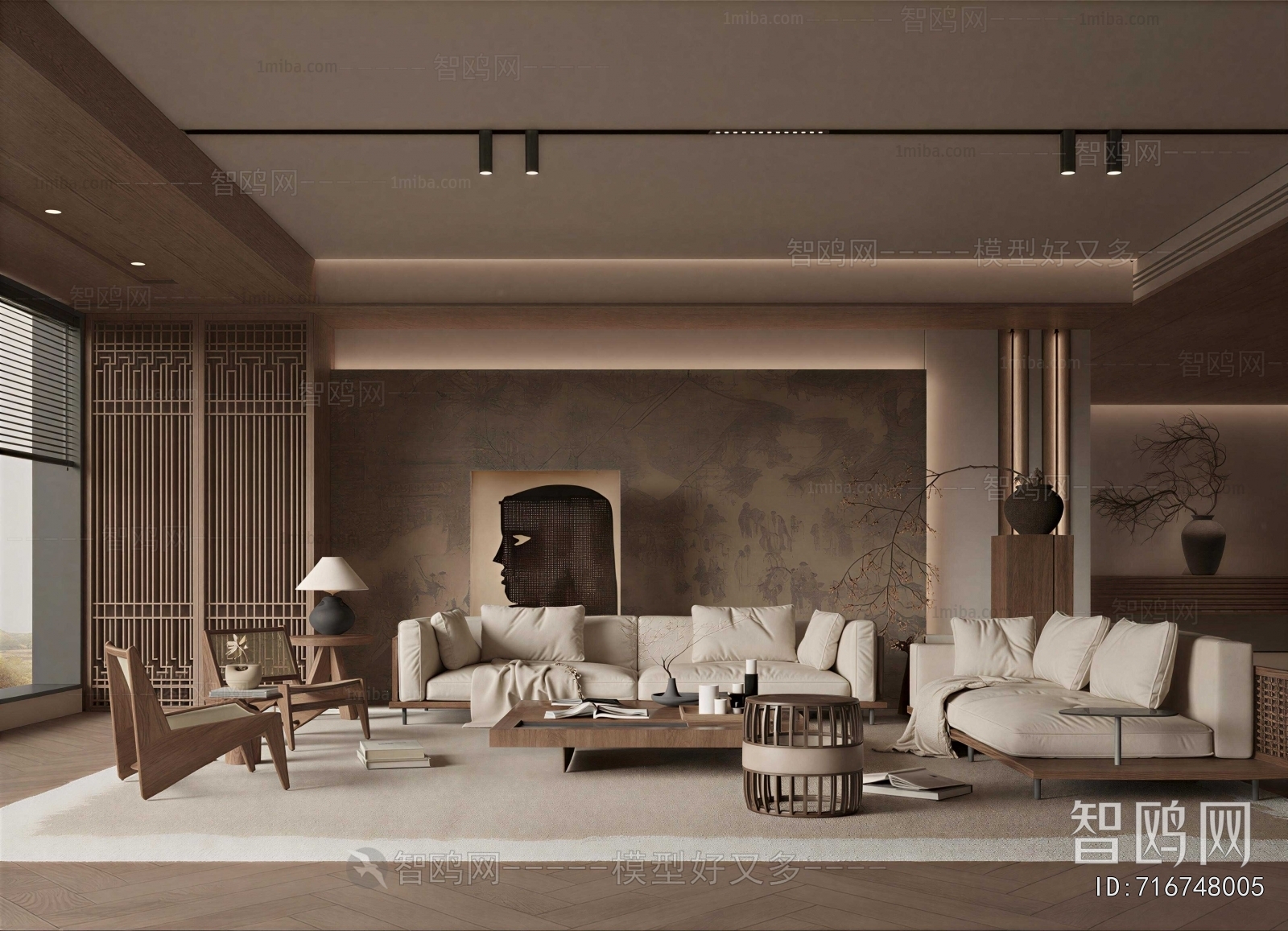 Wabi-sabi Style A Living Room