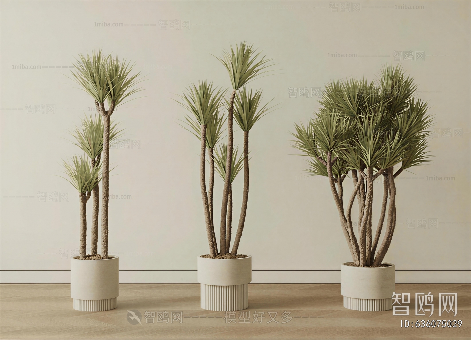 Modern Ground Green Plant Potted Plants