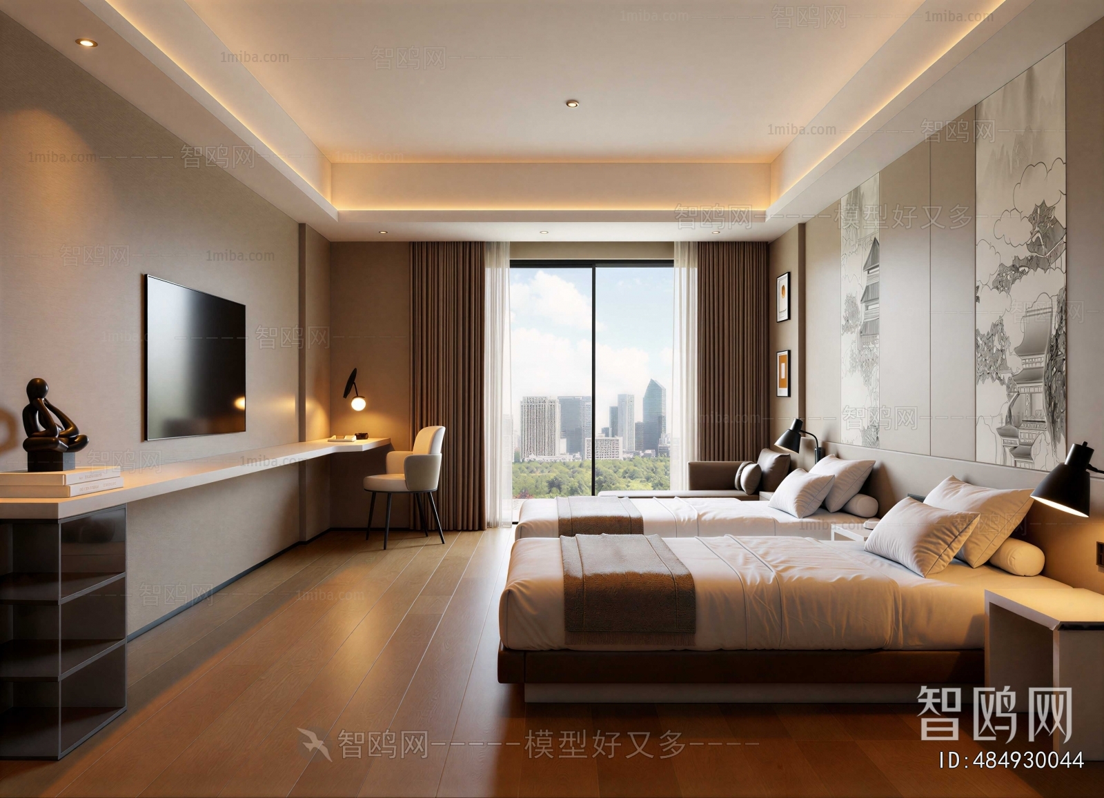 New Chinese Style Guest Room