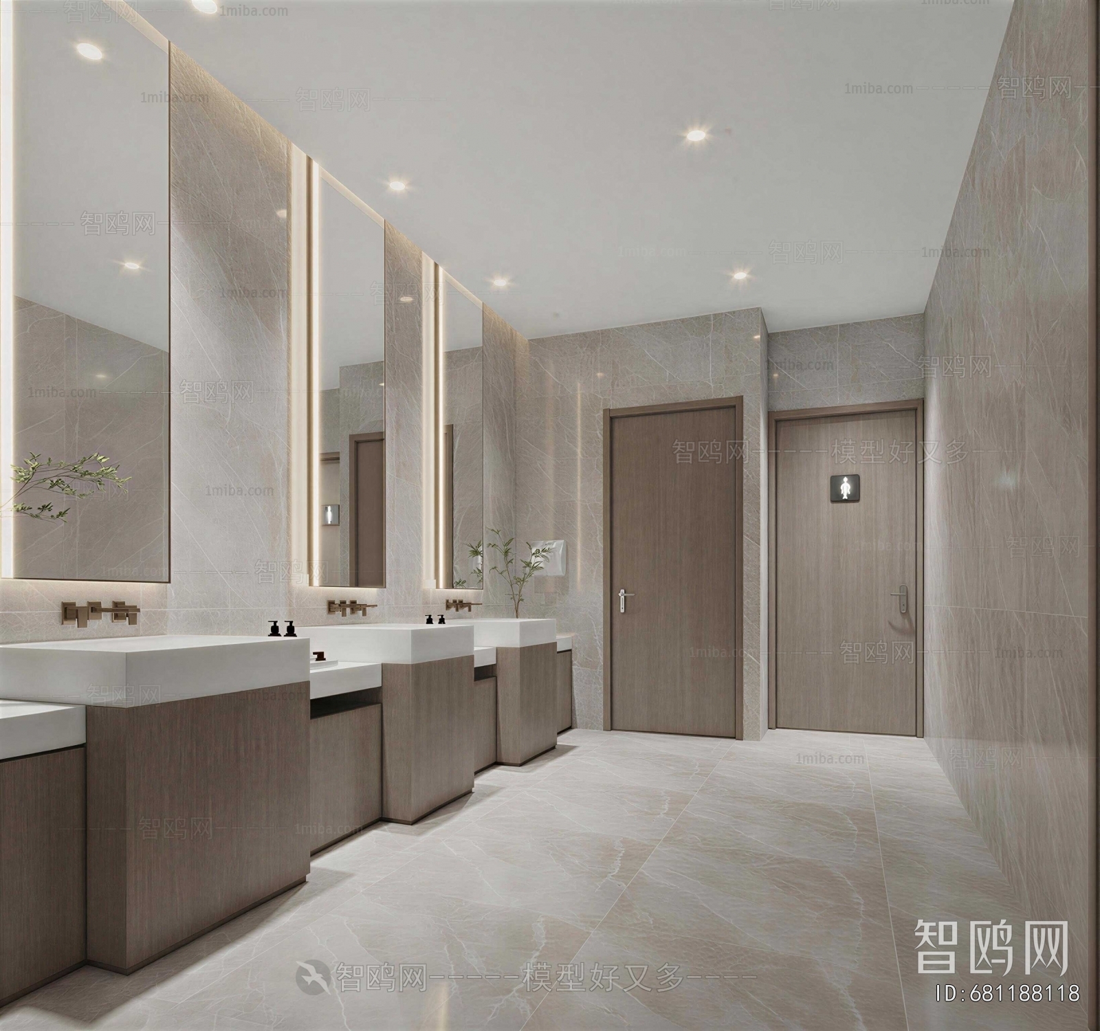 Modern Public Toilet