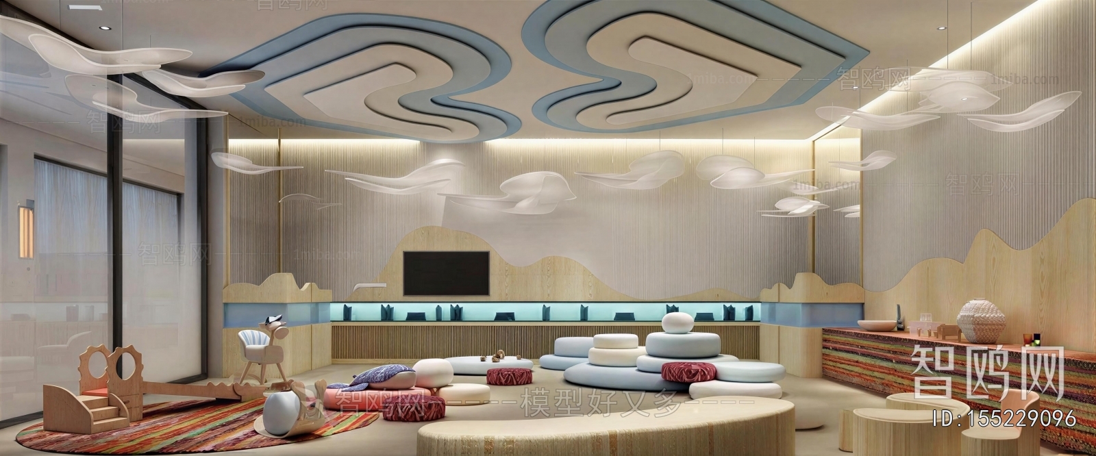 New Chinese Style Children's Playroom