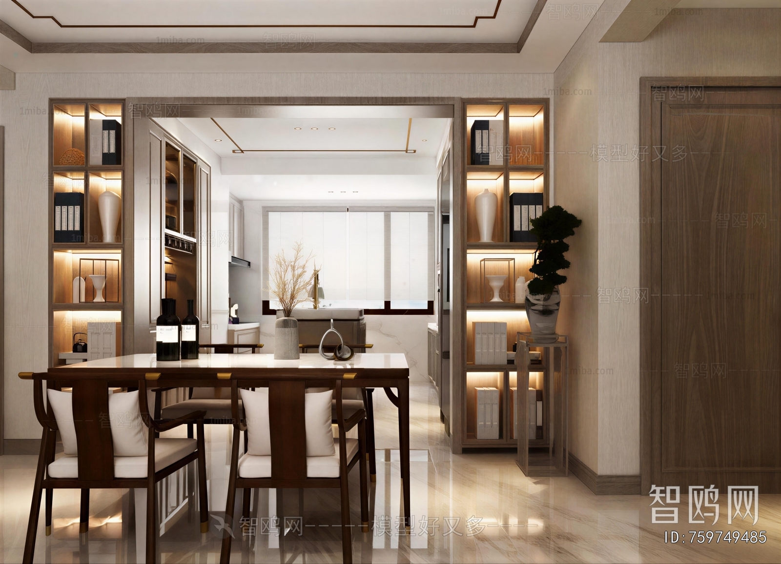 New Chinese Style Dining Room