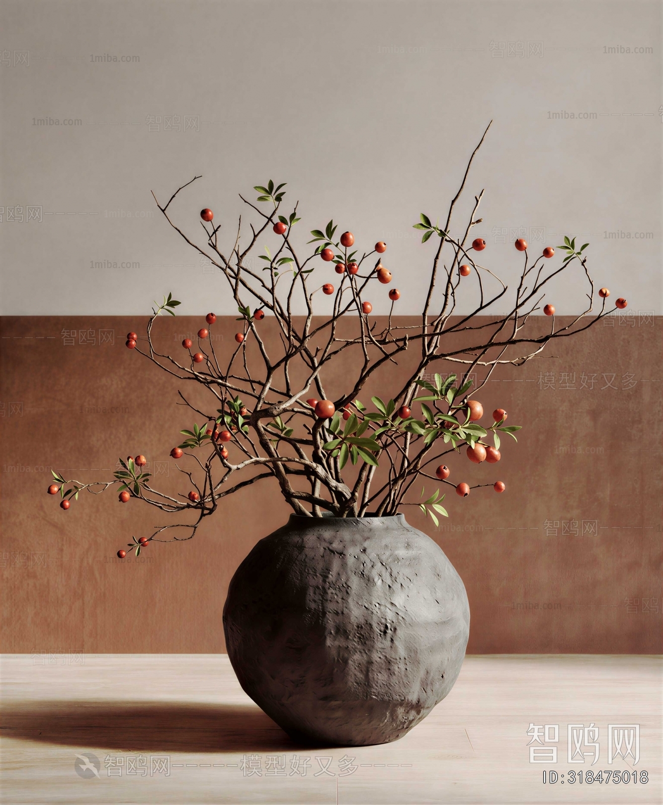 Wabi-sabi Style Flower Arrangement