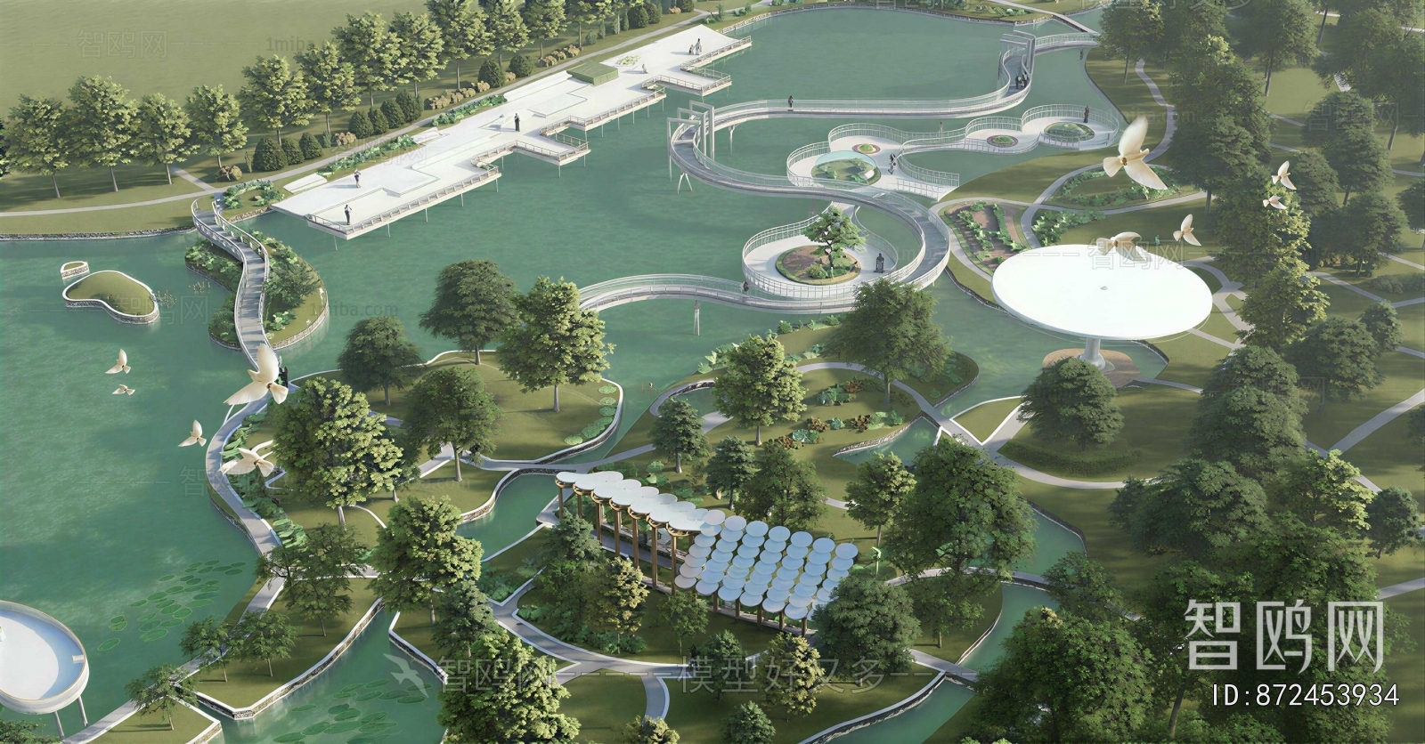 Modern Park Landscape