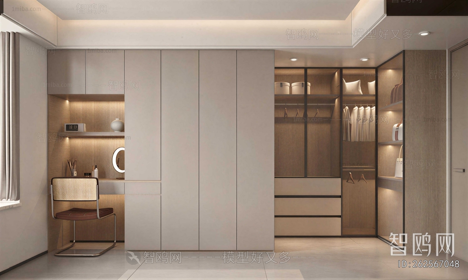 Modern Clothes Storage Area