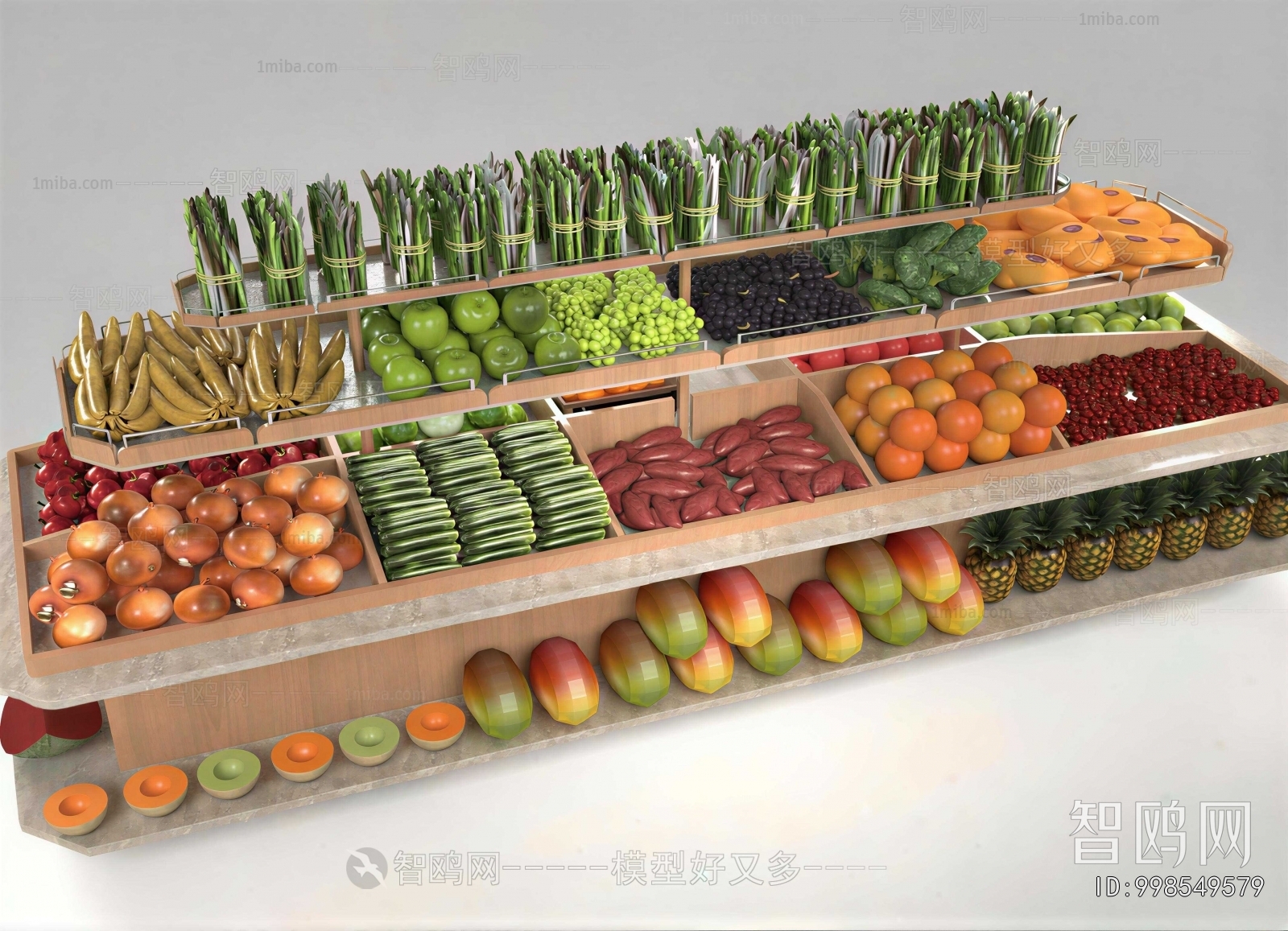 Modern Supermarket Shelf
