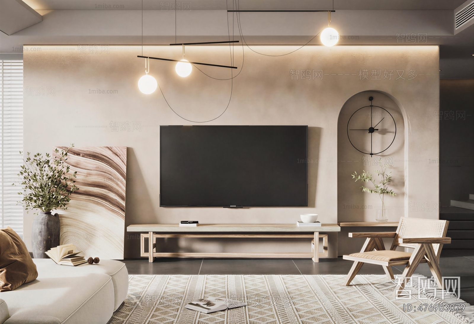 Wabi-sabi Style A Living Room