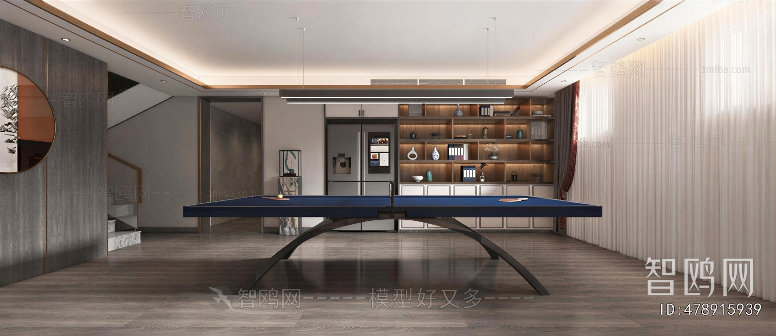 Modern Billiards Room