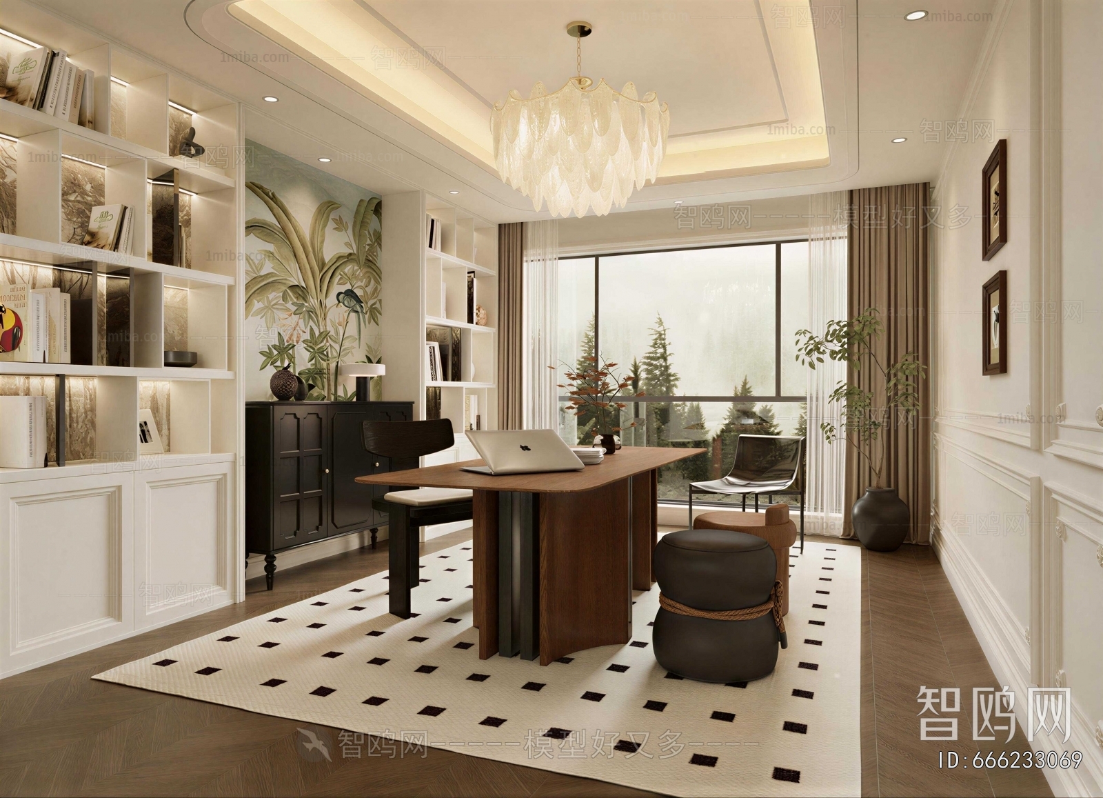 French Style Study Space